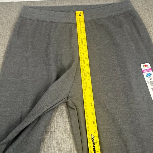 NEW! Fruit of The Loom Eversoft Fleece Pants 2XL Cotton Blend Gray Sweatpants - Picture 6 of 12